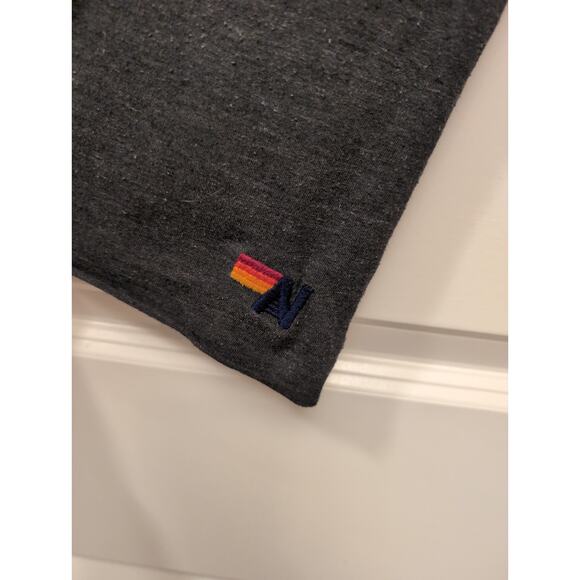 Aviator Nation Bolt Tee Charcoal Gray Short Sleeve Streetwear Normcore Grunge - Picture 4 of 6